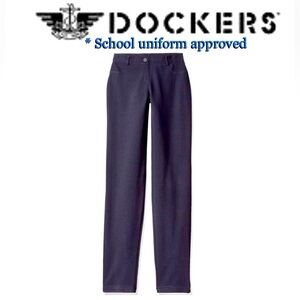 DOCKERS Girls school Uniform pants/Jeggings color Navy size 16  Exc cond